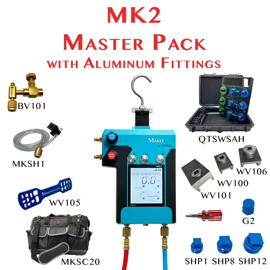 MK2 Master Pack with Aluminum Fittings