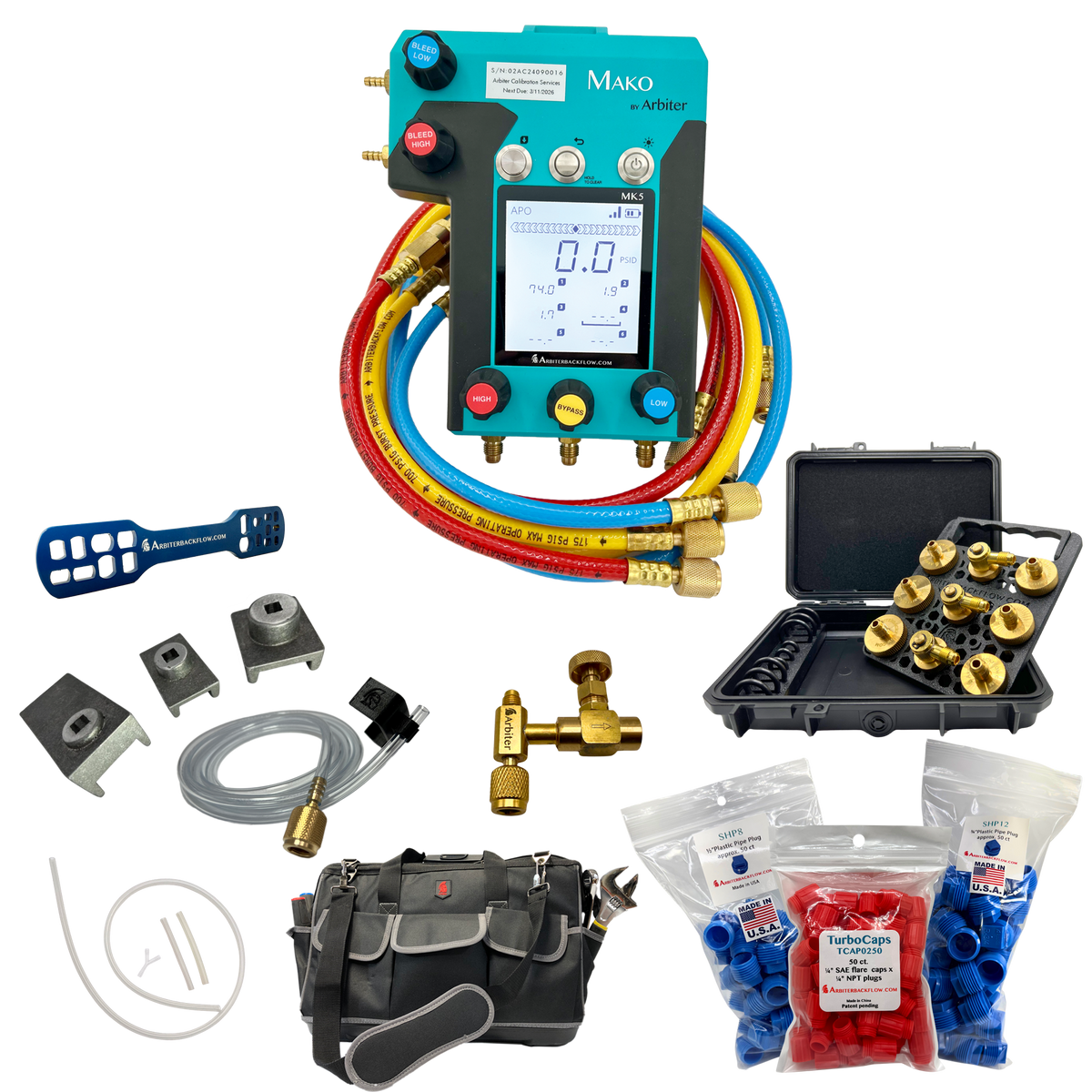 MK5 Master Pack with Brass Fittings – Arbiterbackflow.com