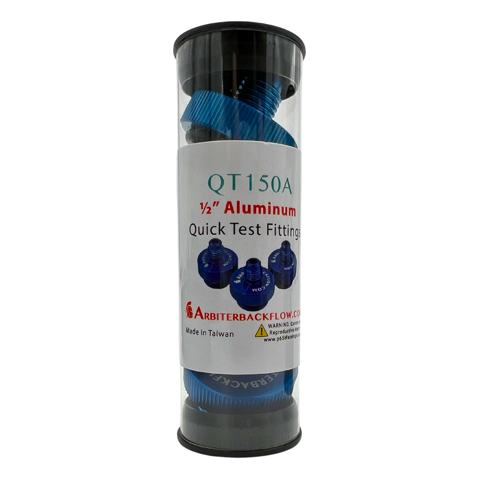 1/2" Aluminum Quick Test Fittings (set of 3)