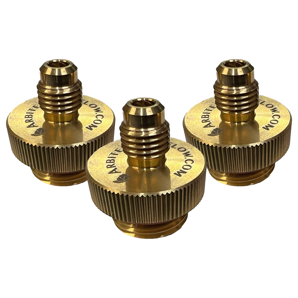 1/2" Brass Quick Test Fittings (set of 3)