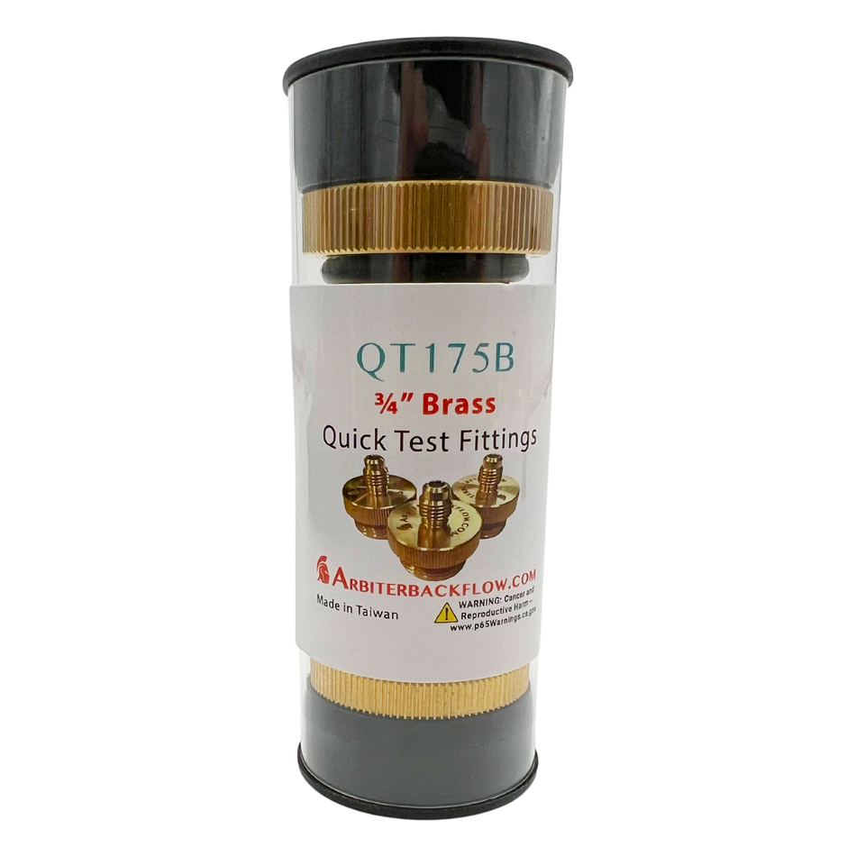 3/4" Brass Quick Test Fittings (set of 3)