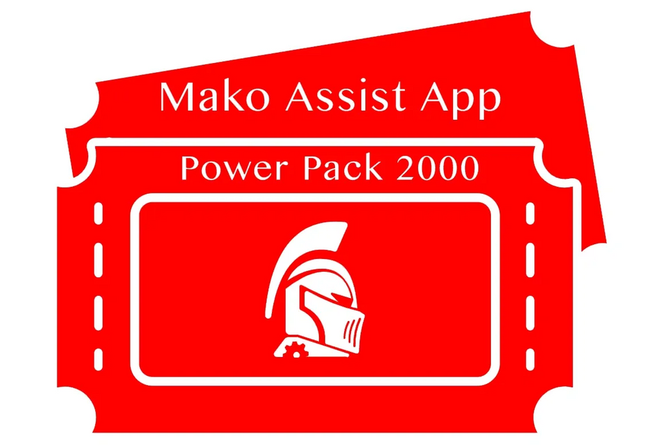 Mako Assist Power Pack 2000 Tickets